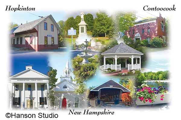 Contoocook/Hopkinton, NH - Collage - Square Format